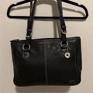 Vintage Y2K The Sak Black Leather Shoulder Bag